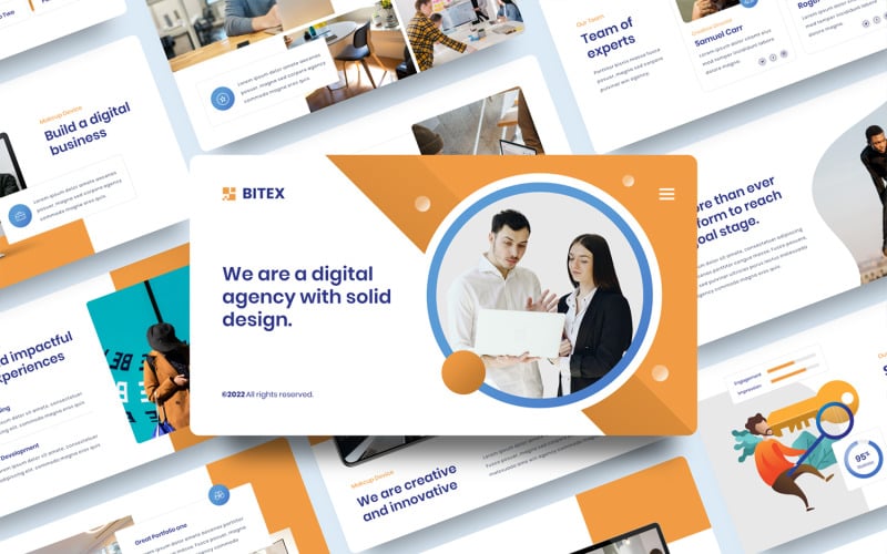 bitex digital agency powerpoint template original