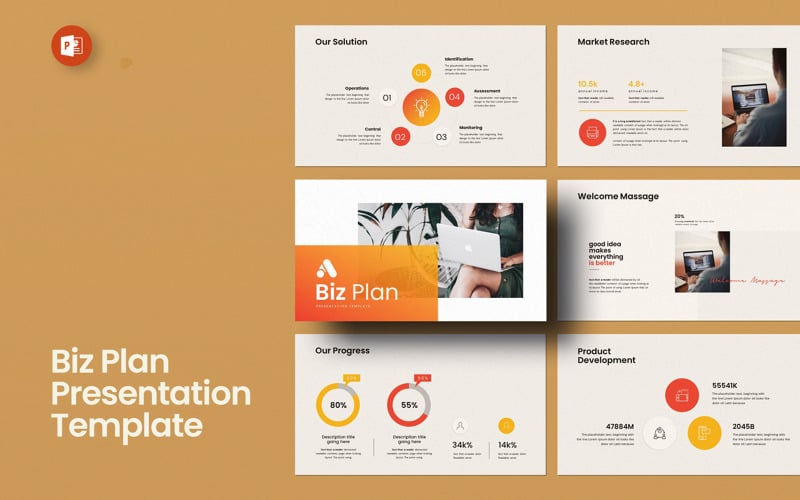 biz plan powerpoint presentation template original