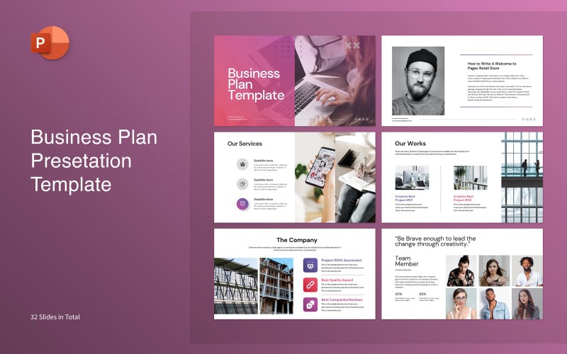 biz plan presentation template original