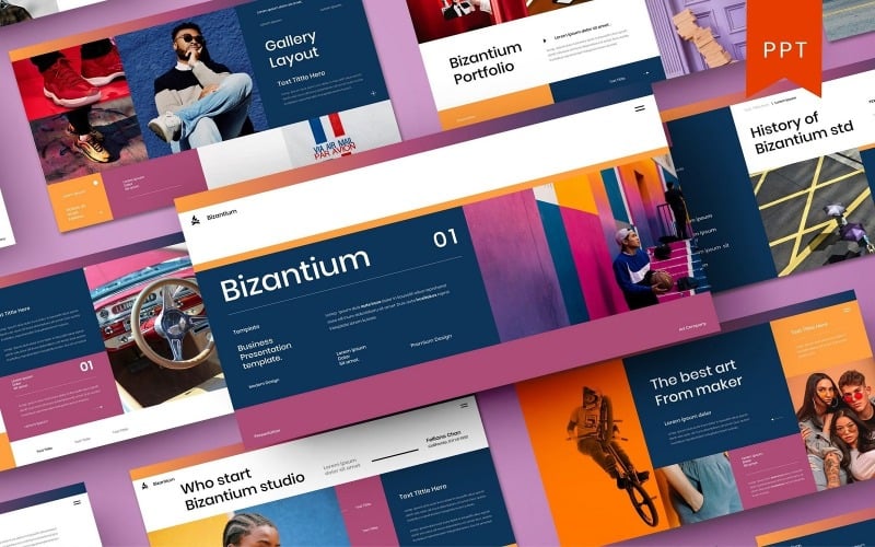 bizantium business powerpoint template original