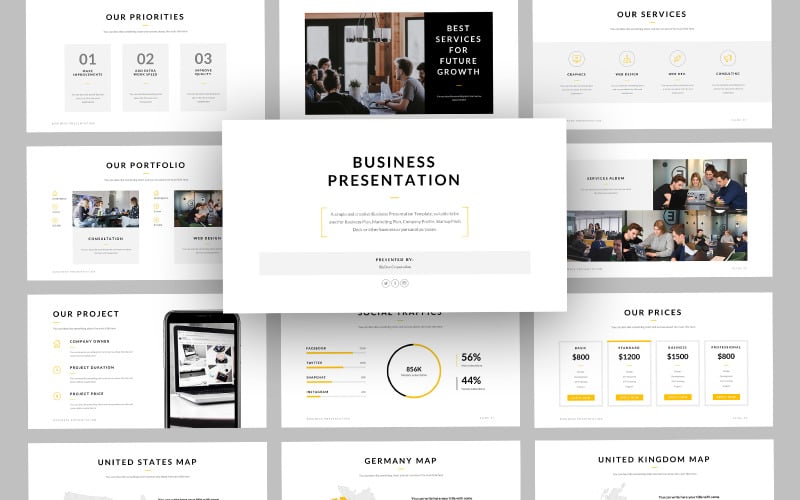 bizdoe business powerpoint template original