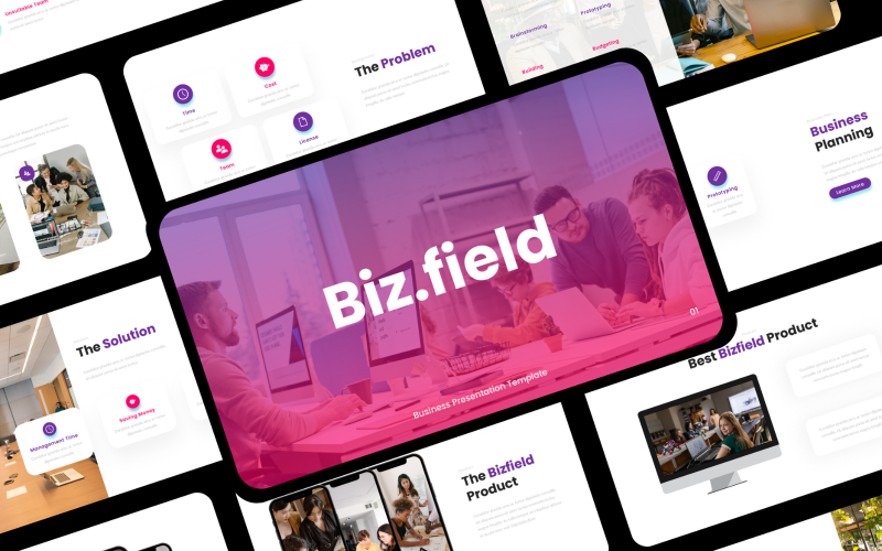 bizfield business powerpoint presentation template original