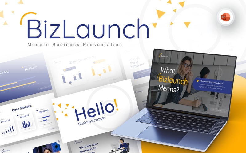 bizlaunch modern business powerpoint template original