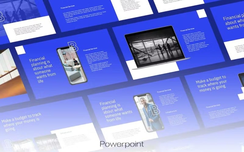 biznes digital marketing powerpoint template original
