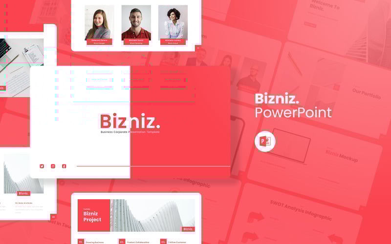 bizniz business corporate powerpoint template original