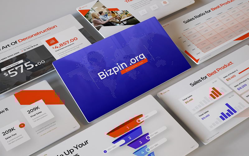 bizpin business sales powerpoint template original