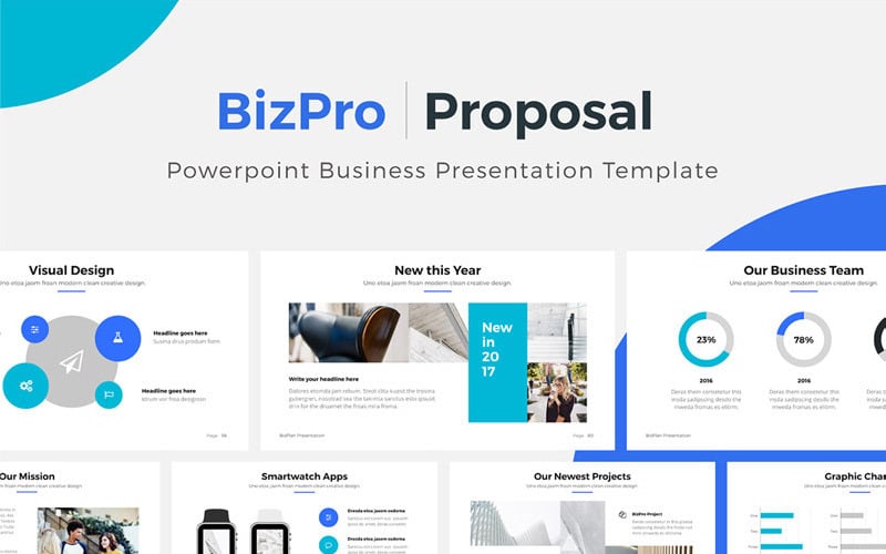 bizpro business powerpoint template original
