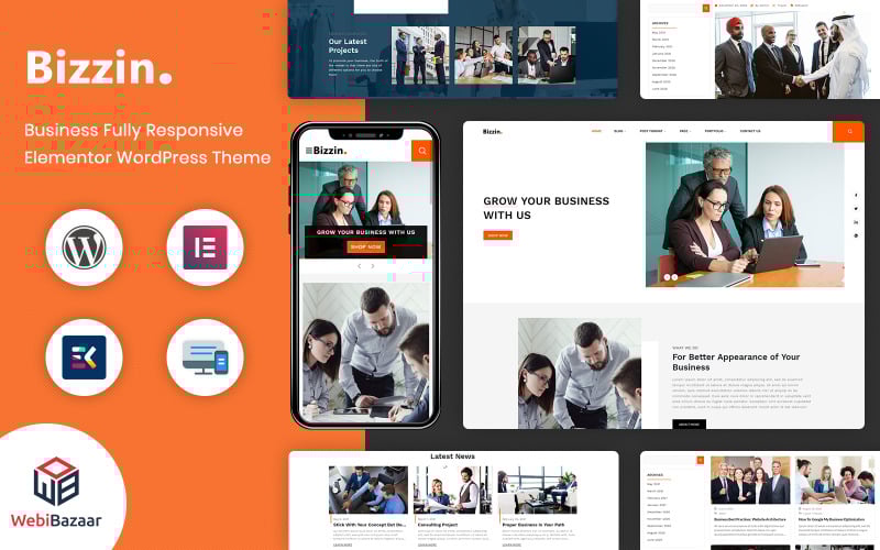 bizzin technology amp it solution services wordpress theme original