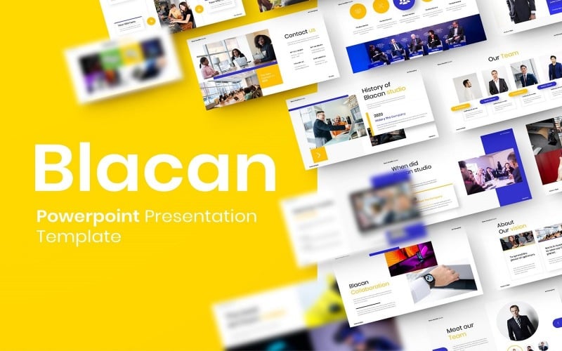 blacan busines powerpoint template original