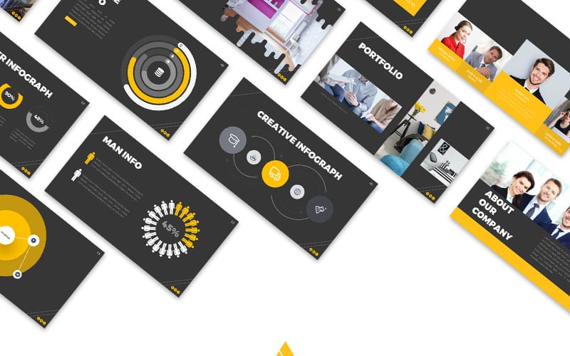 black hill presentation powerpoint template original