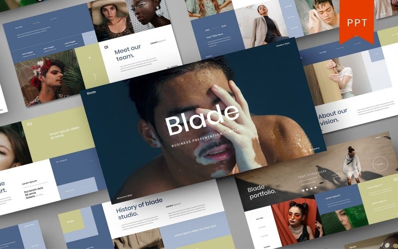 blade business powerpoint template original