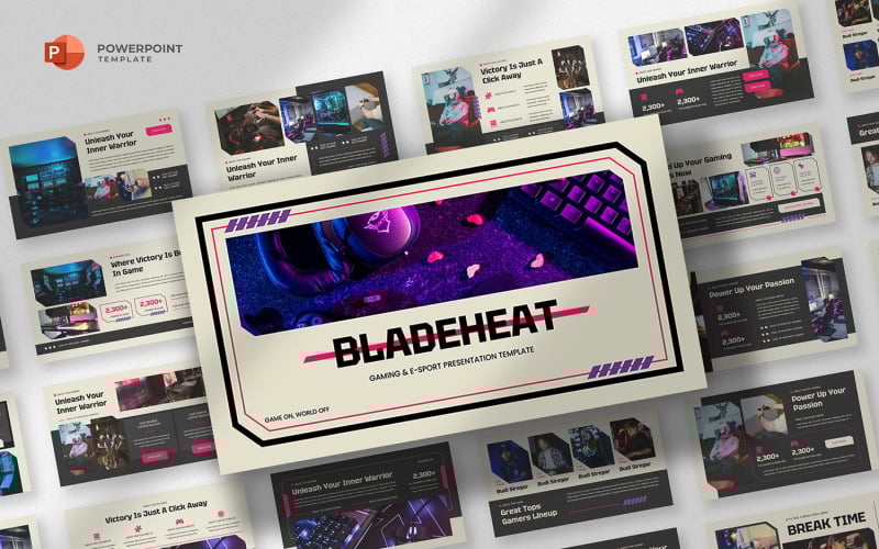 bladeheat gaming esports powerpoint template original