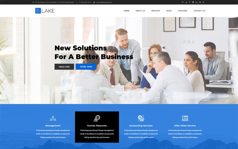 blake business services wordpress theme original