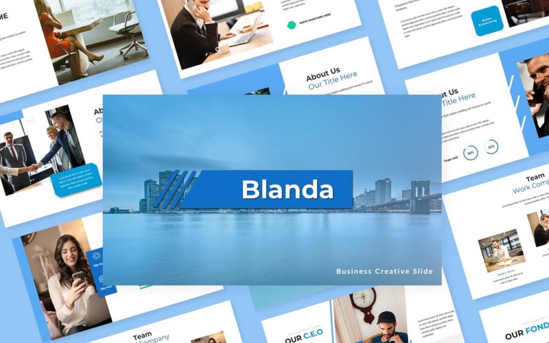 blanda business creative slide powerpoint template original