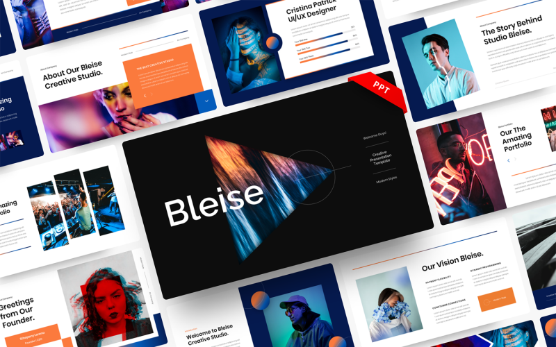 bleise creative powerpoint template original
