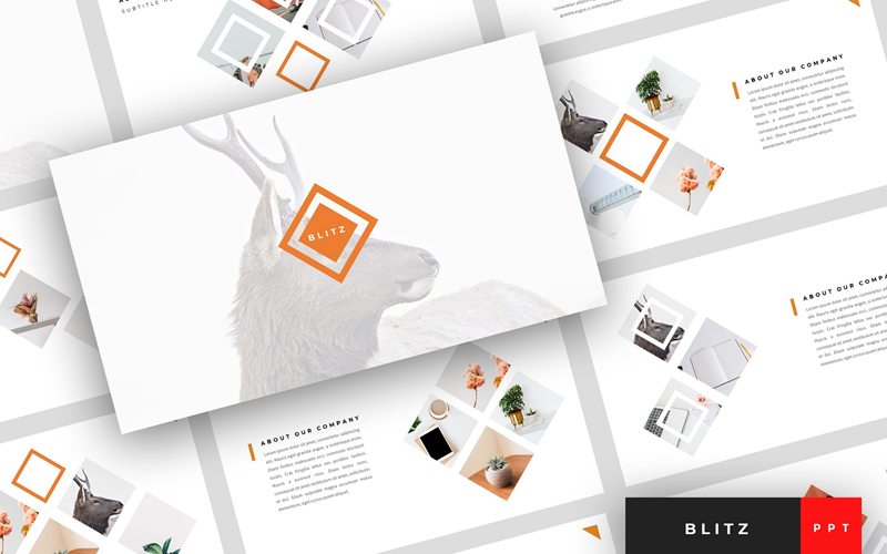 blitz creative presentation powerpoint template original