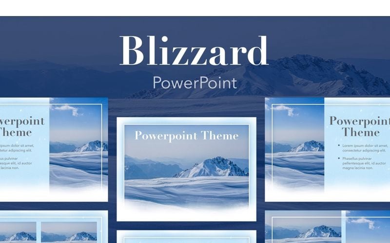 blizzard powerpoint template original