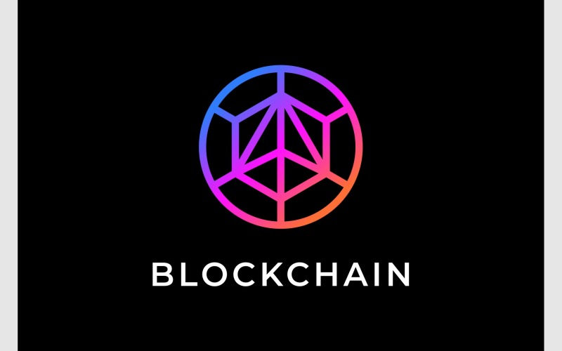 blockchain finance technology logo original