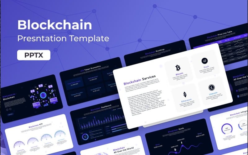 blockchain ppt business presentation original