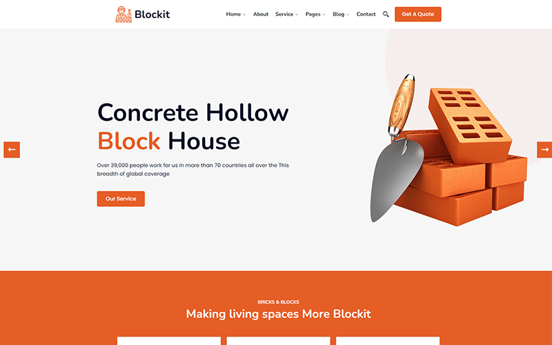 blockit block it design wordpress theme original