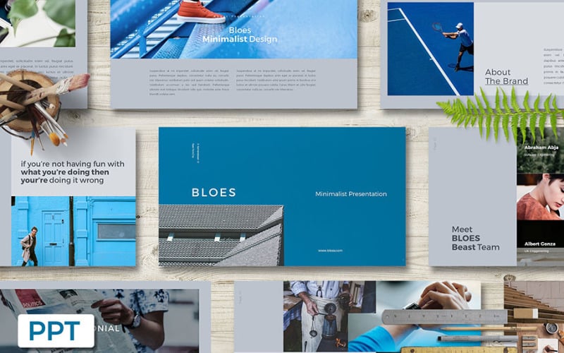 bloes presentation powerpoint template original
