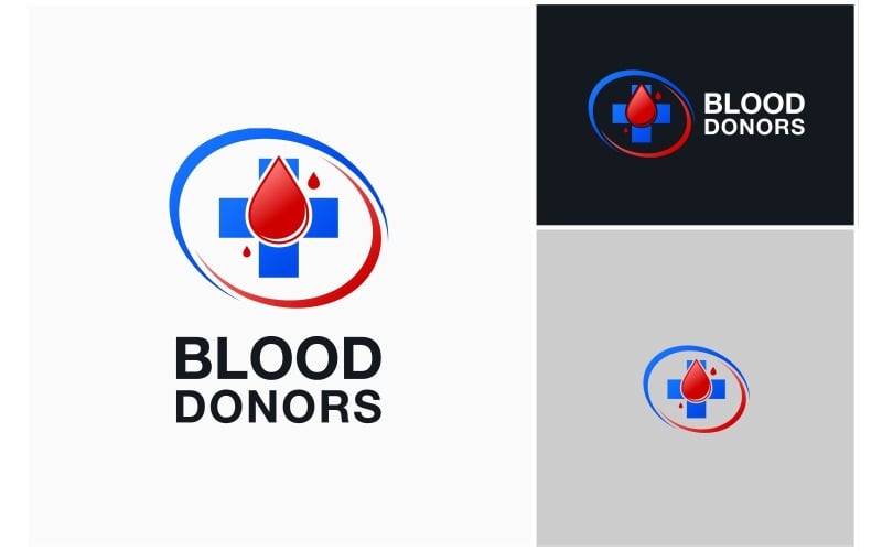 blood drop donor medical logo original
