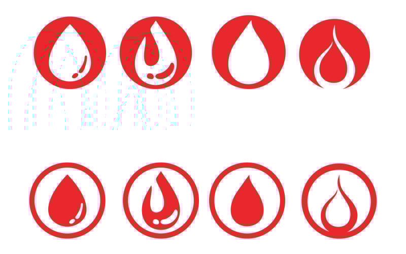 blood drop donor vector illustration original
