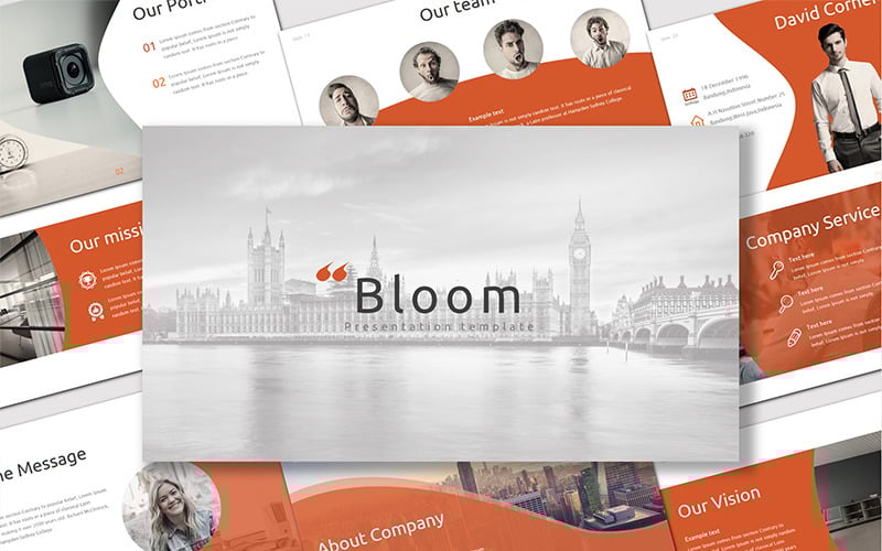 bloom powerpoint template original