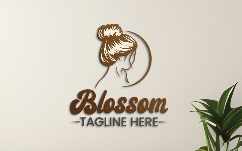 blossom beauty logo design template for elegant brands original