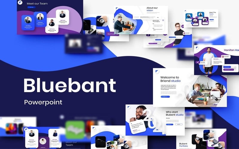 blubent busines powerpoint template original