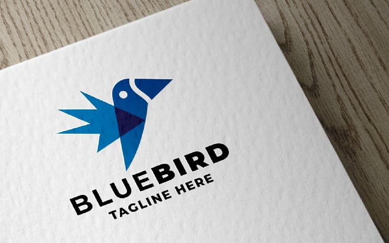 blue bird pro logo template original