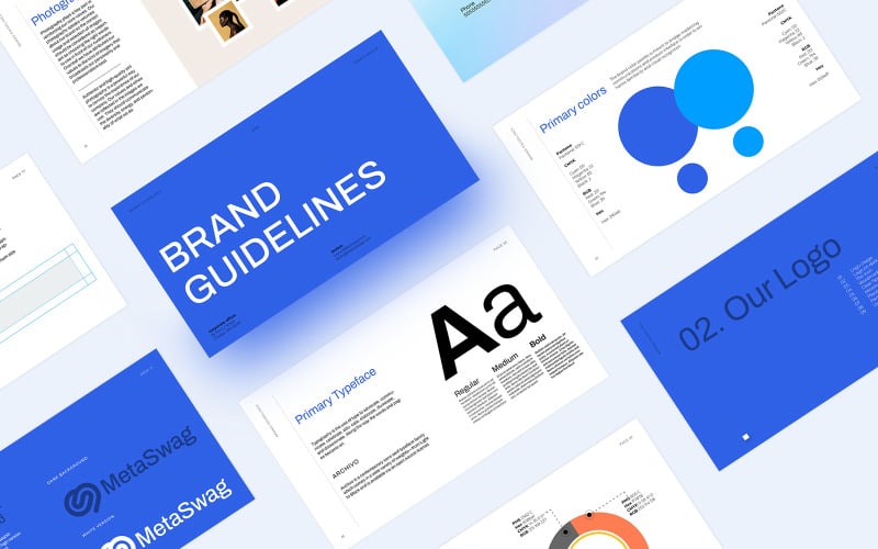 blue brand guidelines template original
