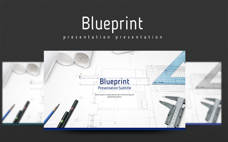 blueprint powerpoint template original