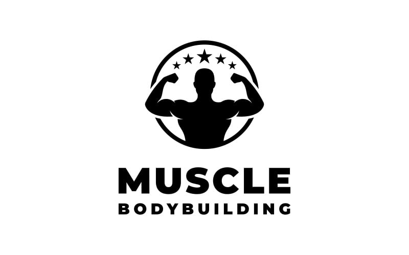 body muscle strong athletic logo original