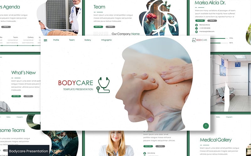 bodycare powerpoint template original