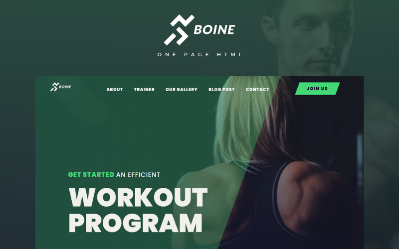 boine onepage html multipurpose body builder gym landing page template original