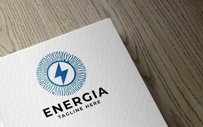 bolt energy logo template original