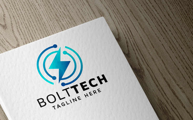 bolt tech pro logo template original