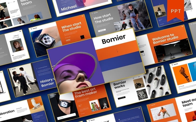 bomier busines powerpoint template original