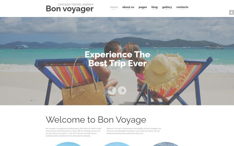 bon voyage travel agency vacation planning responsive joomla template original