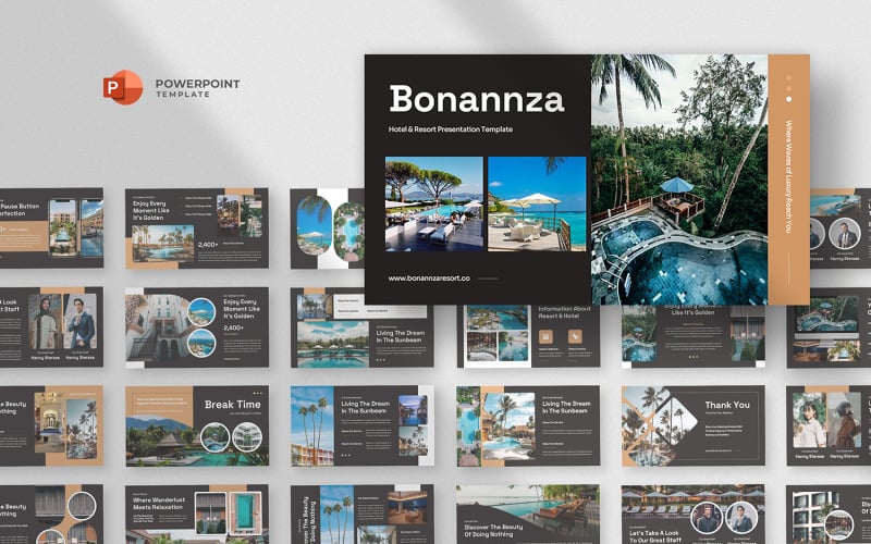 bonannza resort amp hotel powerpoint template original
