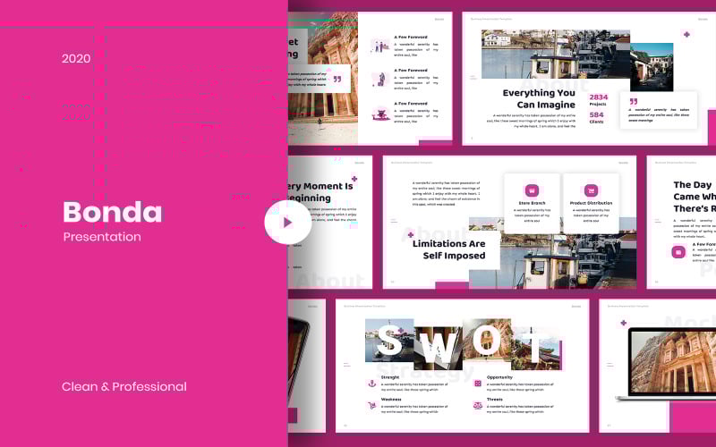 bonda business powerpoint template original