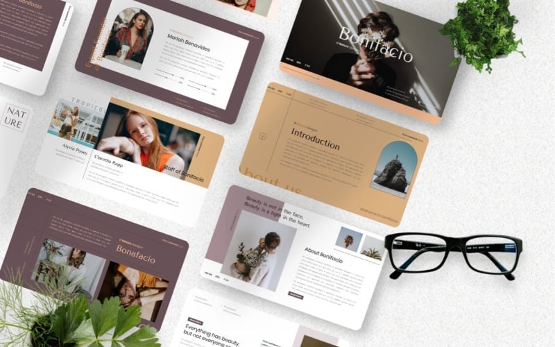 bonifacio aesthetic powerpoint template original