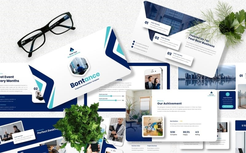bontance corporate powerpoint template original