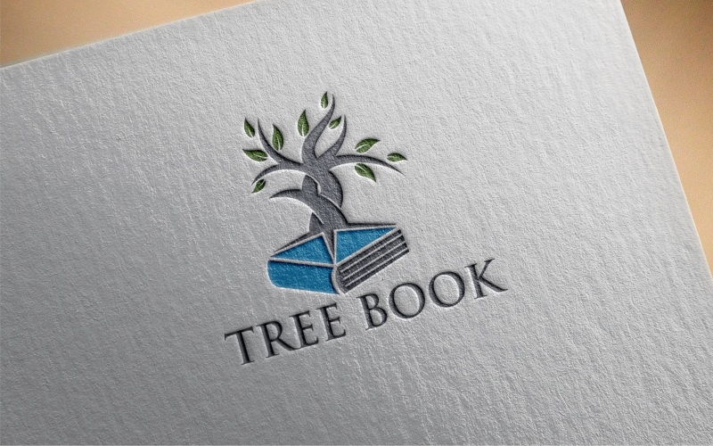 book tree logo template original