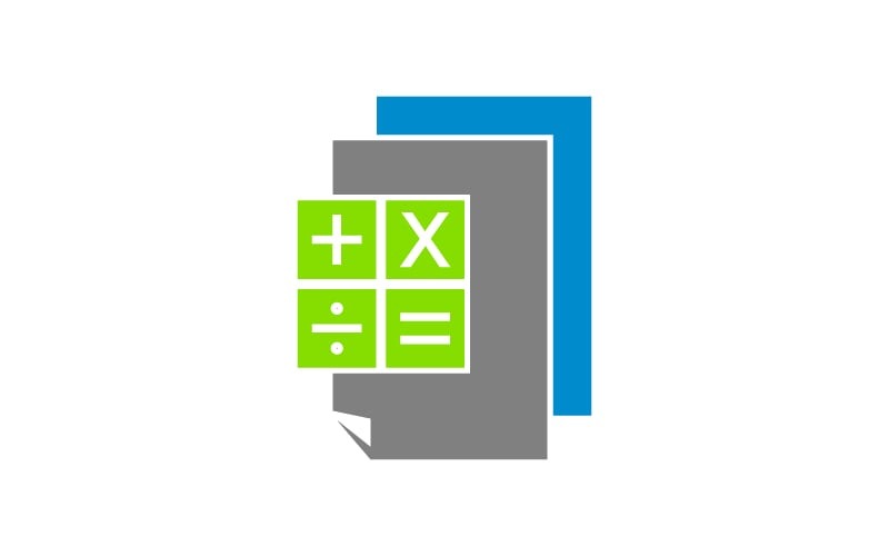 bookkeeping tax report logo template original