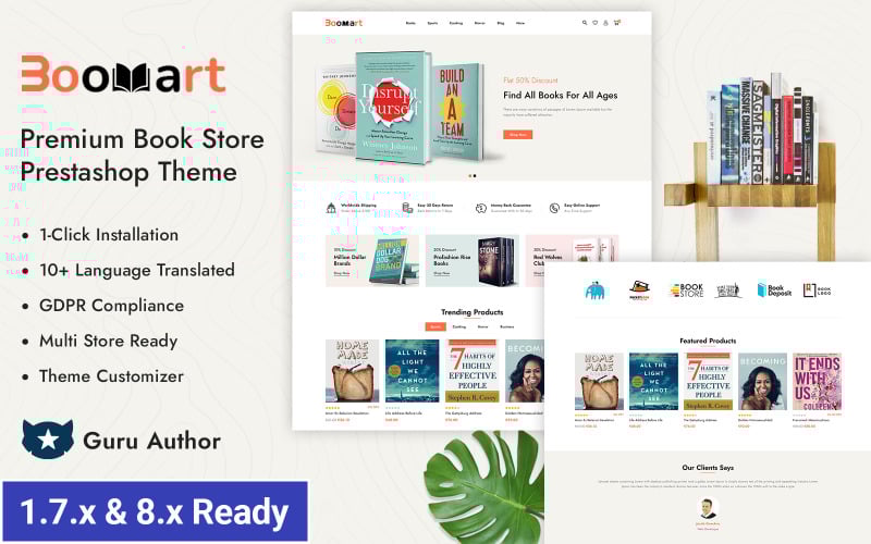 bookraw books store prestashop responsive theme original