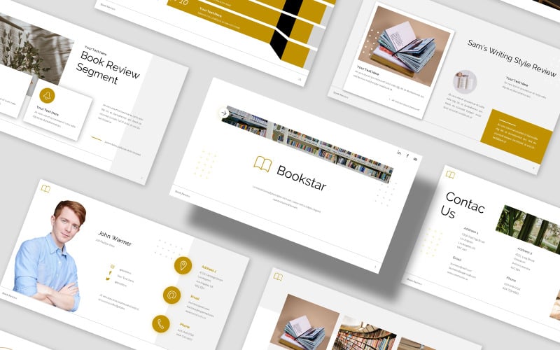 bookstar book review presentation powerpoint template original