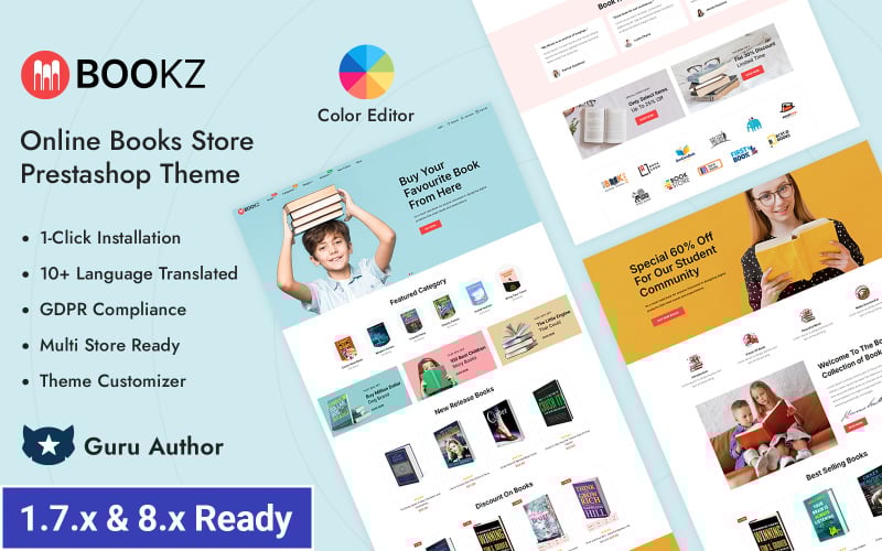 bookz stationery and book store prestashop responsive theme original