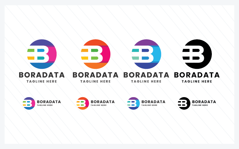 boradata letter b pro logo original